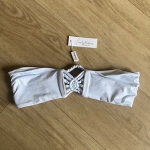 Frankies Mary Jane Chambray bikini strapless